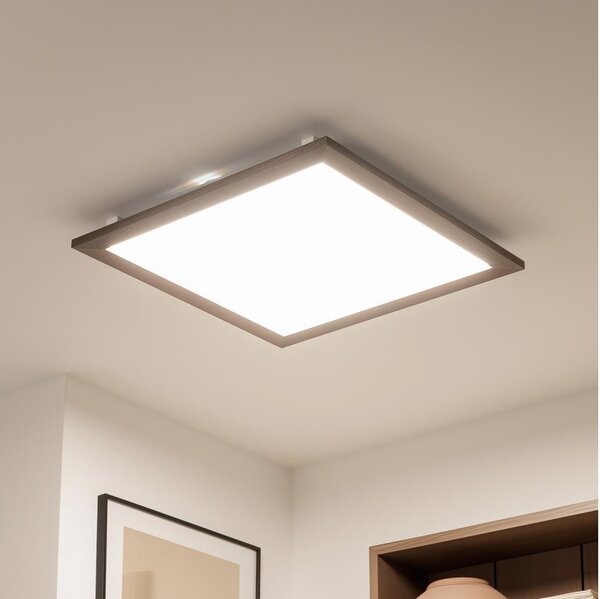 Brilagi - Plafoniera LED SLIMFRAME WOOD LED/58W/230V 64x64 cm marrone scuro