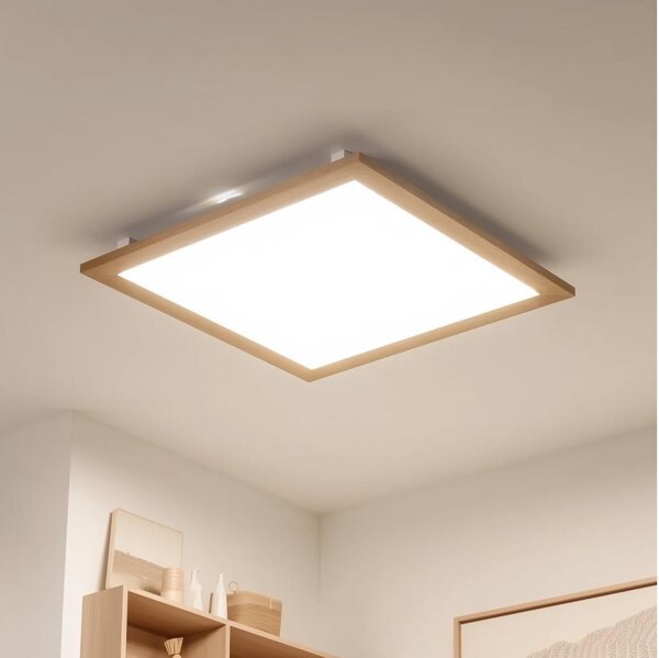 Brilagi - Plafoniera LED SLIMFRAME WOOD LED/58W/230V 64x64 cm marrone