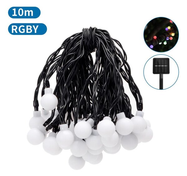 Aigostar - Catena solare LED 50xLED/8 funzioni 12m IP65 multicolore