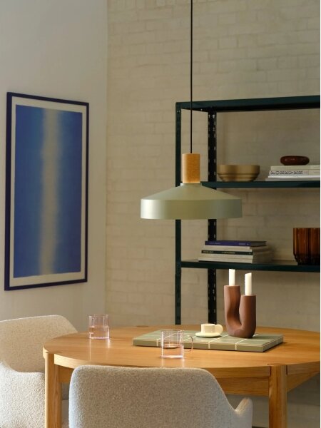 Nordlux - Lampadario a sospensione con filo ELVAS 1xE27/60W/230V diametro 37,5 cm verde