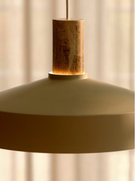 Nordlux - Lampadario a sospensione con filo ELVAS 1xE27/60W/230V diametro 37,5 cm beige