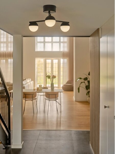 Nordlux - Lampadario a plafone CONTINA 3xG9/5W/230V nero