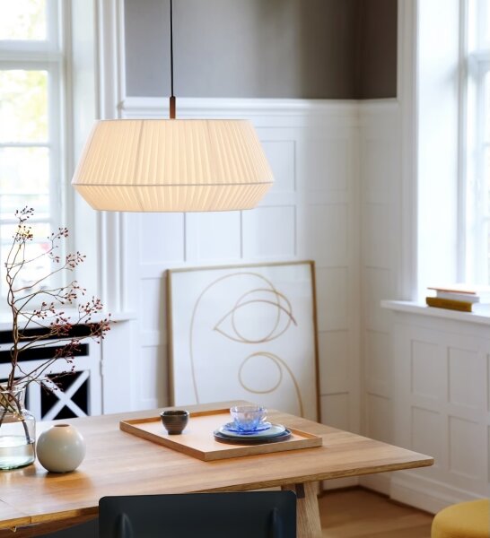 Nordlux - Lampadario a sospensione con filo DICTE 1xE27/60W/230V diametro 53 cm bianco