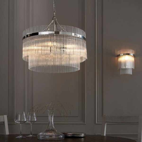 Endon 104114 - Applique MARIETTA 1xE14/6W/230V cromo lucido/limpido