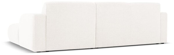 Divano angolare bianco in tessuto bouclé (angolo destro) Molino - Micadoni Home