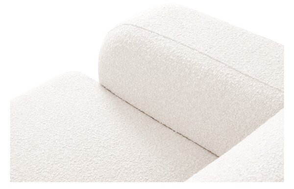 Divano angolare bianco in tessuto bouclé (angolo destro) Molino - Micadoni Home