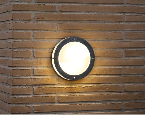 Nordlux - Applique da esterno MALTA 1xE27/60W/230V argento