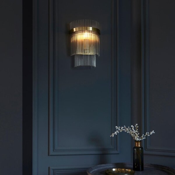 Endon 99168 - Applique MARIETTA 1xE14/6W/230V ottone/limpido