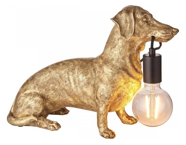 Endon 101187 - Lampada da tavolo DACHSHUND 1xE27/10W/230V oro