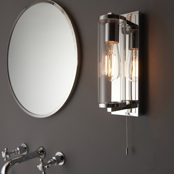 Endon 94074-Applique da bagno TAYLOR 1xE27/10W/230V IP44 cromo lucido