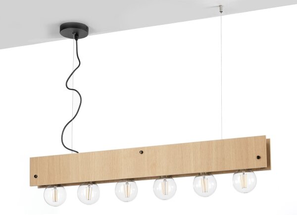 ONLI - Lampadario a sospensione con filo ARGO 6xE27/22W/230V beige