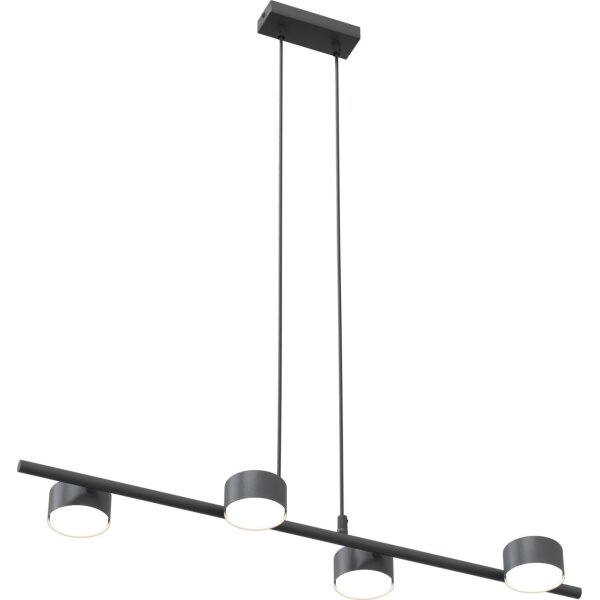 Lampadario a sospensione con filo SORA 4xGX53/12W/230V nero