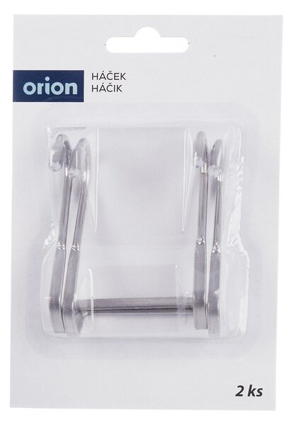 Set di ganci da appendere argentati in acciaio inox 2 pz – Orion