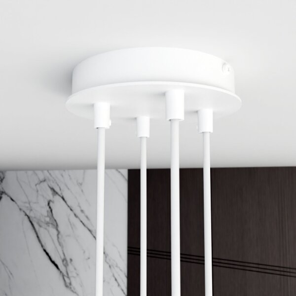 Lampadario a sospensione con filo MODUS 4xGX53/10W/230V bianco