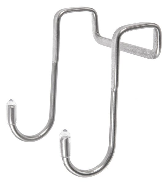 Set di ganci da appendere argentati in acciaio inox 2 pz – Orion