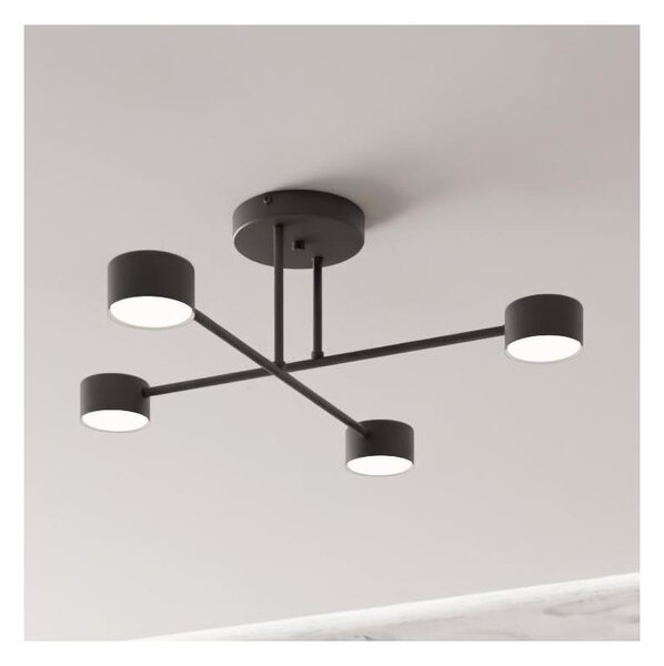 Lampadario a plafone HALO 4xGX53/10W/230V nero