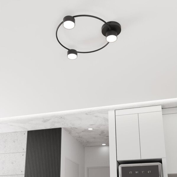 Plafoniera LUCIO 3xGX53/12W/230V nero