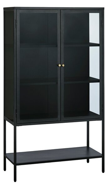 Vetrina nera in metallo 88x132 cm Carmel - Unique Furniture