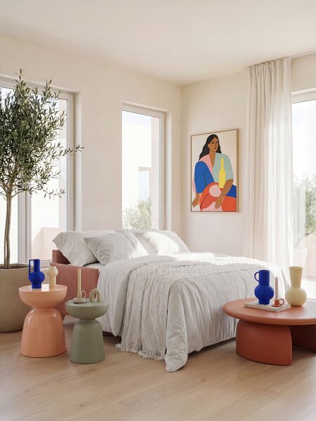 Sole divano letto matrimoniale design compatto - poggiatesta reclinabi
