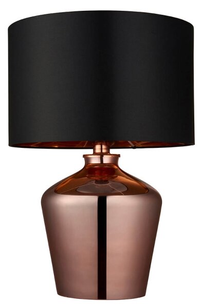 Endon 61149 - Lampada da tavolo WALDORF 1xE27/10W/230V rame/nero