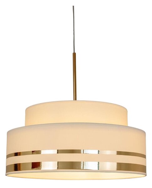 Lampadario a sospensione con filo TAMI 1xE27/60W/230V beige/oro