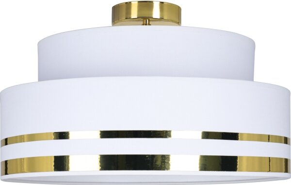 Plafoniera TAMI 1xE27/60W/230V diametro 40 cm bianco/oro