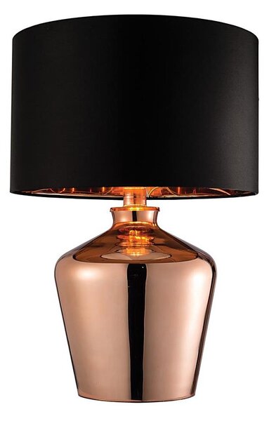 Endon 61149 - Lampada da tavolo WALDORF 1xE27/10W/230V rame/nero