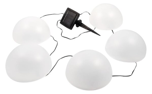 Lampada solare LED RGB HEMI LED/0,1W/1,2V 600 mAh IP44 bianco