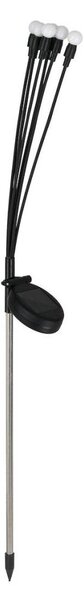 Lampada LED solare MULTI LED/0,06W/1,2V 150 mAh IP44 nero