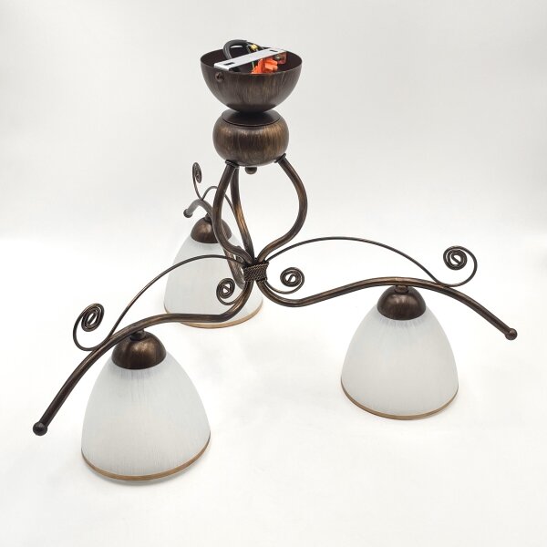 Brilagi - Lampadario a plafone LED ANTICO 3xE27/60W/230V patina di bronzo