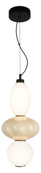 Lampadario LED a sospensione con filo ASCOLI LED/18W/230V diametro 20 cm beige