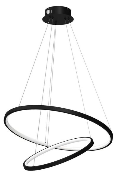 Lampadario LED a sospensione con filo HOOP LED/51W/230V diametro 60 cm 4000K nero