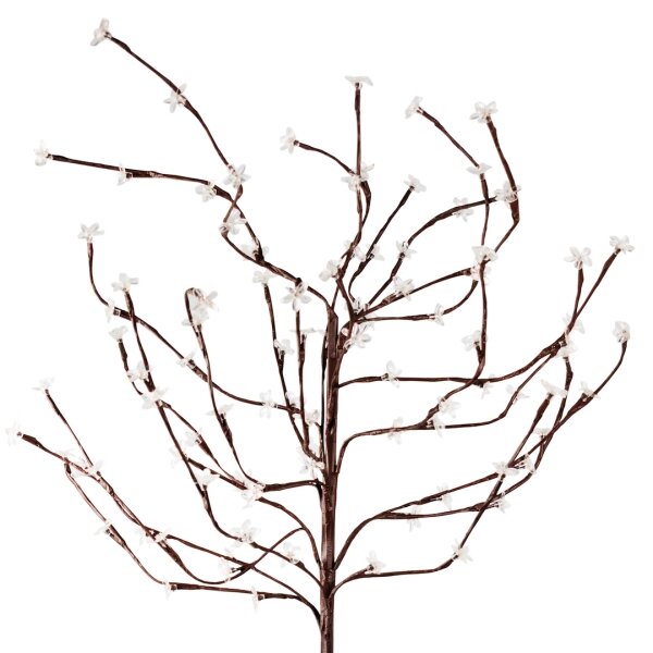 LED RGBW Lampada solare TREE LED/0,1W/1,2V 600 mAh IP44 marrone