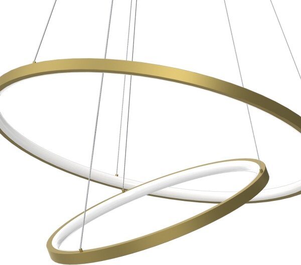 Lampadario LED a sospensione con filo HOOP LED/51W/230V diametro 60 cm 4000K oro