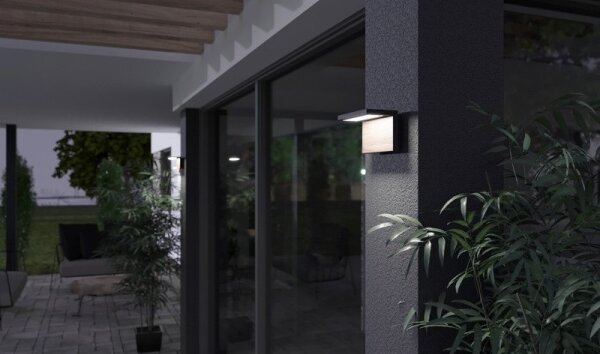 Applique a LED da esterno NATURA LED/12W/230V 4000K IP65 marrone/antracite