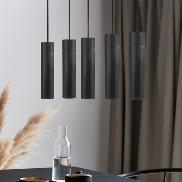 Lampada a sospensione Nordlux, Tilo, dimmerabile, Nero, Soggiorno, Metallo