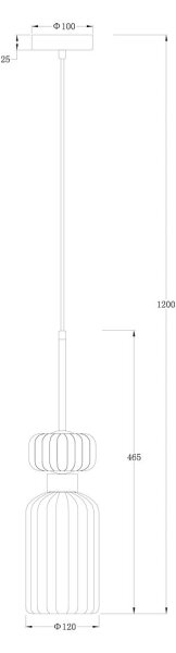 Lampadario a sospensione con filo MOLLY 1xE14/40W/230V diametro 12 cm oro/verde/rosa