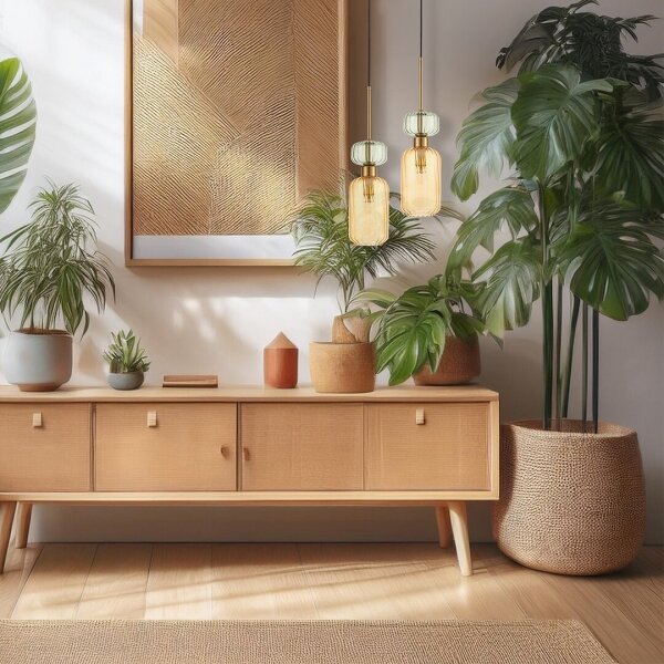 Lampadario a sospensione con filo MOLLY 1xE14/40W/230V diametro 12 cm oro/arancione/verde