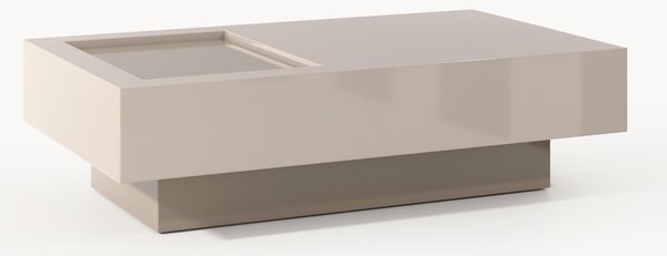 Tavolino da salotto con spazio di archiviazione Alessa, larg. 120 cm