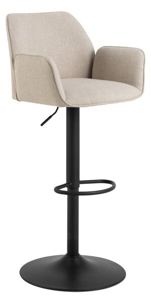 Sgabello da bar beige con altezza regolabile/con braccioli (altezza della seduta 85 cm) Glenda – Actona