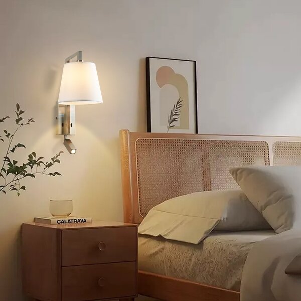 Brilagi - Applique a LED RAYA 1xE14/40W/230V + LED/3W bianco/cromo opaco