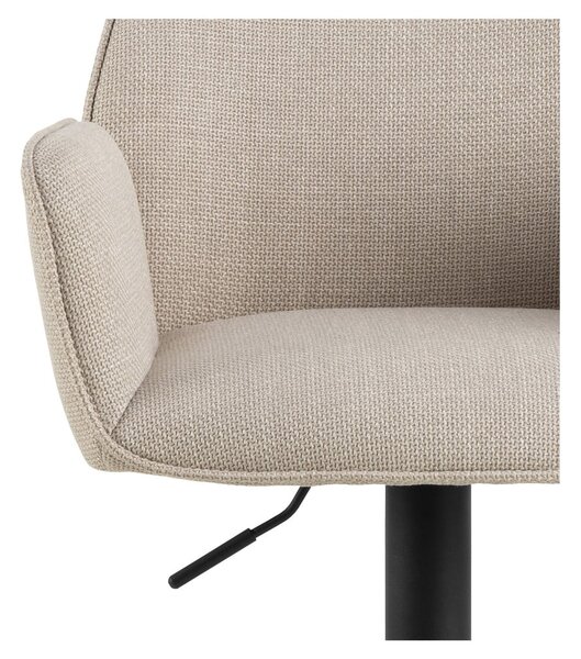 Sgabello da bar beige con altezza regolabile/con braccioli (altezza della seduta 85 cm) Glenda – Actona