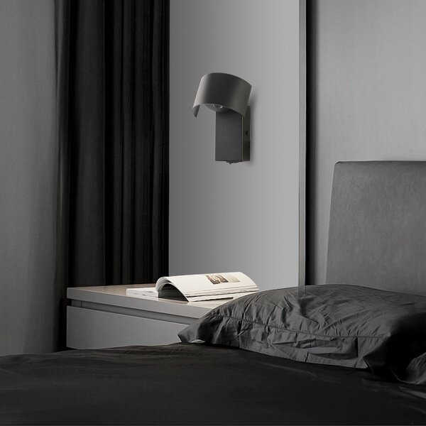 Brilagi - Applique a LED VASTO LED/3W/230V nero