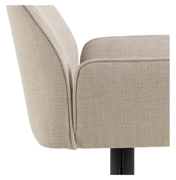 Sgabello da bar beige con altezza regolabile/con braccioli (altezza della seduta 85 cm) Glenda – Actona