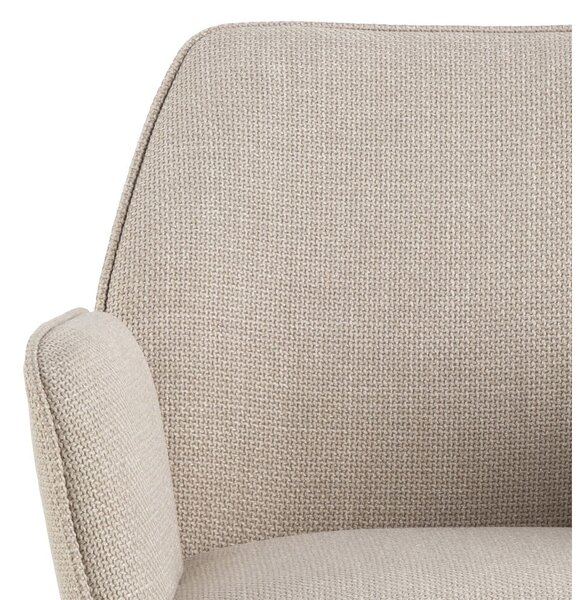 Sgabello da bar beige con altezza regolabile/con braccioli (altezza della seduta 85 cm) Glenda – Actona