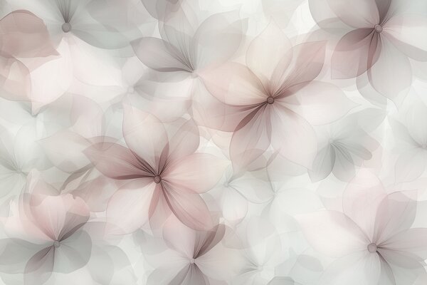 Carta da parati Composizione floreale, colori tenui rosa e grigio, motivo floreale, Carta da parati 3D, Carta da parati Fiori 3D, w01446v1 : Uwalls.it