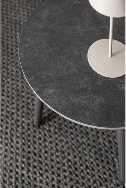 Set di mobili da giardino color kaki/grigio tortora in alluminio per 2 persone Millor – Bizzotto
