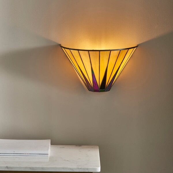 Endon 64046 - Applique da parete Tiffany DARK STAR 1xE14/40W/230V