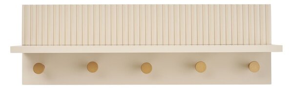Attaccapanni da parete beige con scaffale 50 cm Rocca – House Nordic