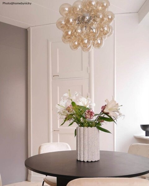 ByRydens 4200440-5503 - Lampadario a sospensione con filo GROSS 8xG9/4W/230V fumé/marrone